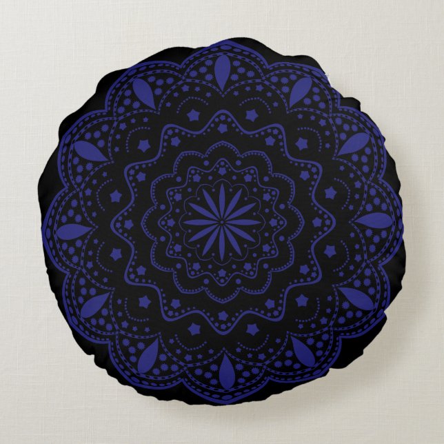 Almohada Redonda Mandala (Reverso)