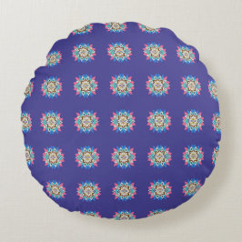 Almohada Redonda Mandala Morada