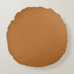 Almohada Redonda Marrón Cobre