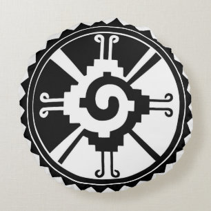 Almohada redonda maya Hunab Ku