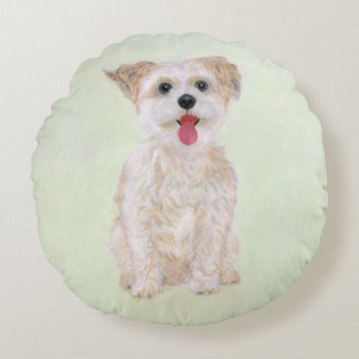 Almohada Redonda Morkie No Yorkie