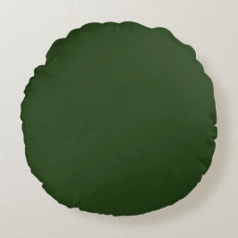 Almohada redonda oscura de Forest Green