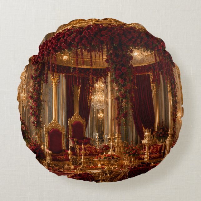 Almohada Redonda Palacio Real Borgoña (Anverso)