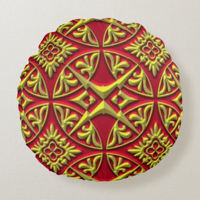 Almohada Redonda para Lanzar (16") Zazzle almohada (Anverso)