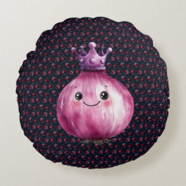 Almohada redonda para lanzar la Reina de la Ceboll
