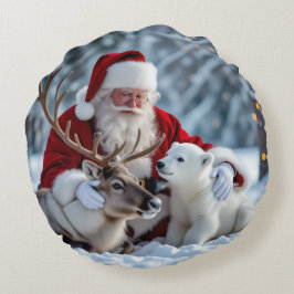 Almohada Redonda para Tirar el Árbol de Navidad
