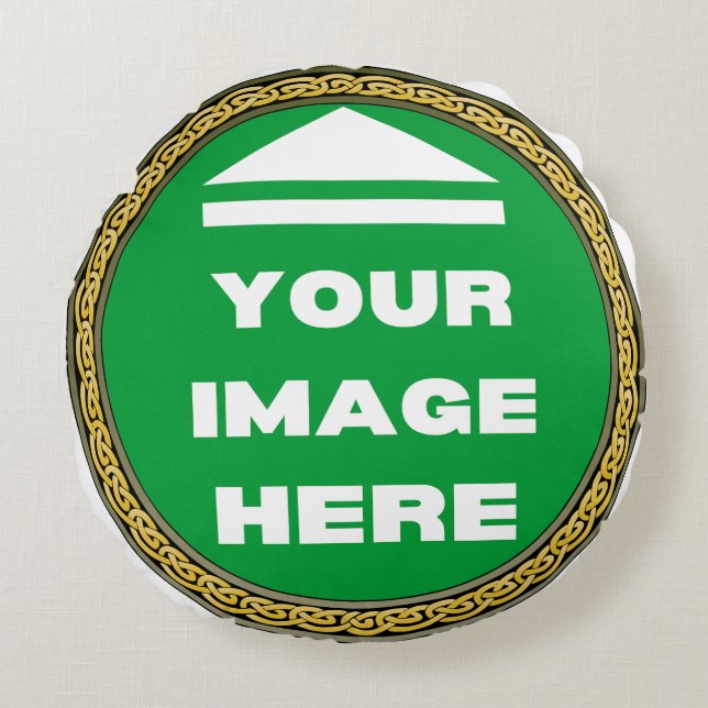 Almohada redonda - Personalizada - Añadir imagen / (Anverso)