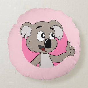 almohada redonda personalizado del oso Koala