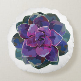 Almohada redonda suculenta