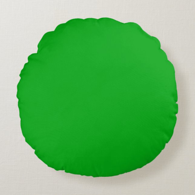Almohada Redonda Verde para Lanzar (16") (Anverso)