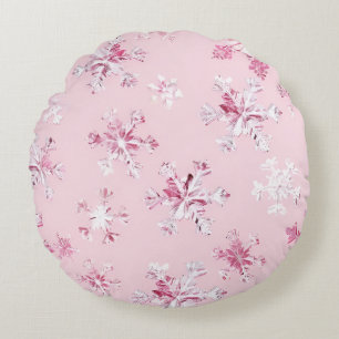 Almohada redonda y cojín que trae sueños rosas