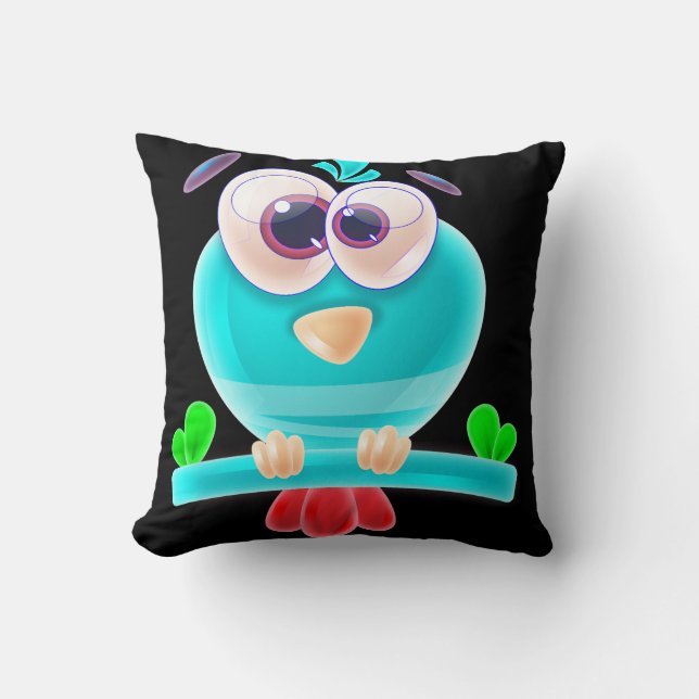 Almohada Relajante de Pajarito Adorable (Anverso)