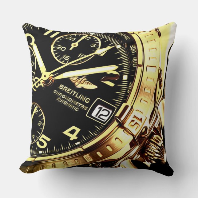 Almohada reloj dorado (Anverso)