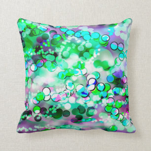 Almohada remezclada de Bokeh 92015 verdes