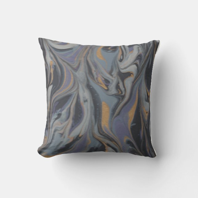 Almohada Remolino Azul (Anverso)