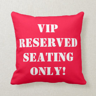 Almohada reservada del asiento del VIP