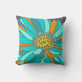 almohada retra de la flor