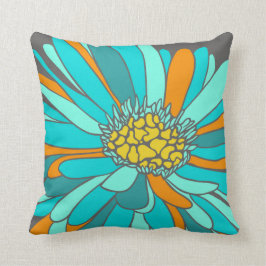 almohada retra de la flor