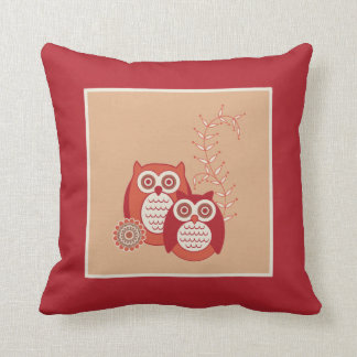 Almohada retra de los búhos