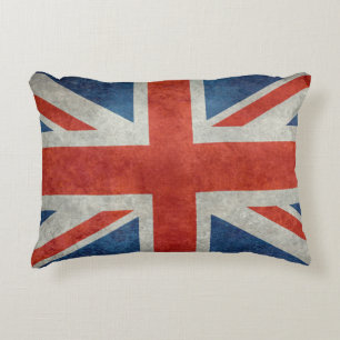 Almohada retra del acento de la bandera británica