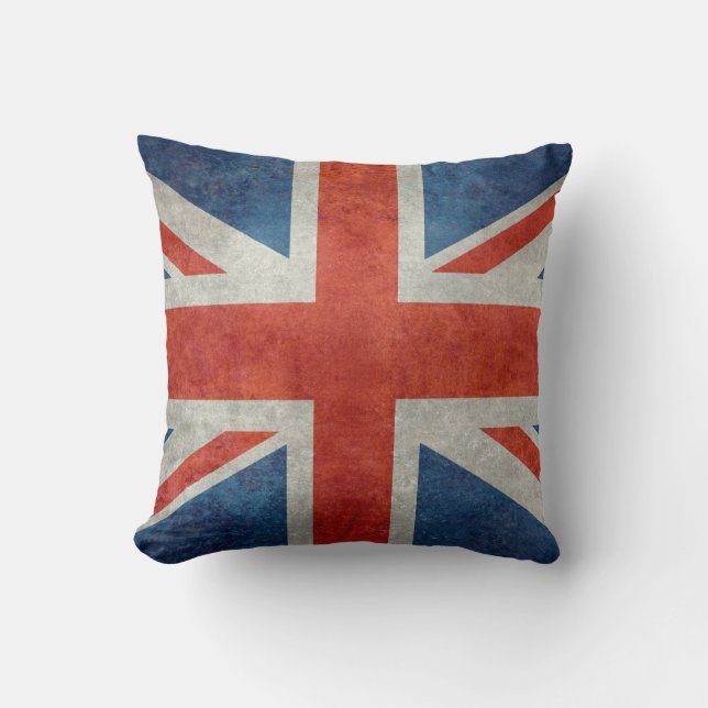 Almohada retra del estilo de la bandera británica (Anverso)