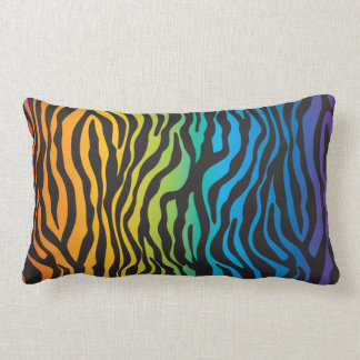 Almohada retra del Lumbar del estampado de zebra