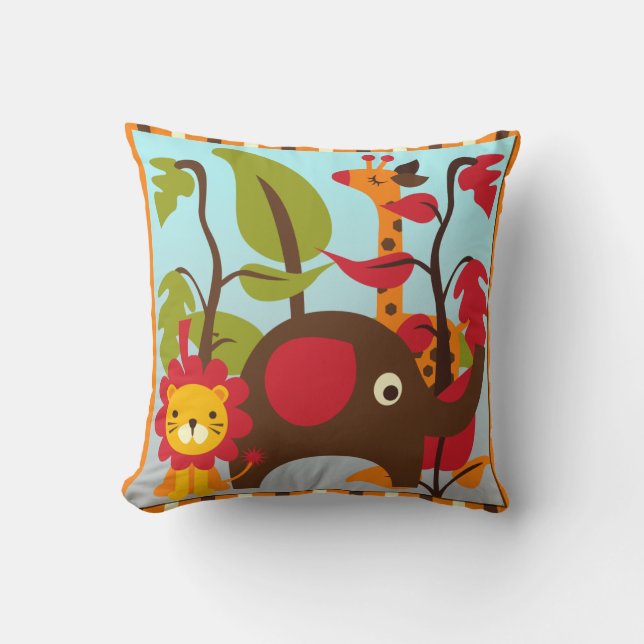 Almohada retra del safari (Anverso)