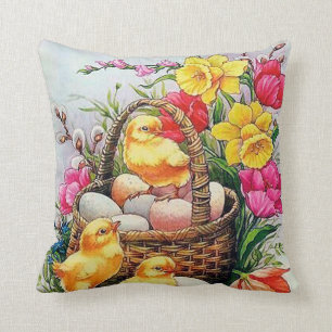 Almohada retra linda de la decoración de los