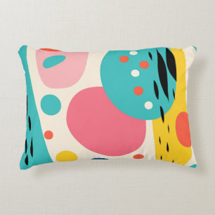 Almohada Retro Abstracta de Bosque
