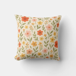 Almohada Retro Botánica para Sofá o Cama