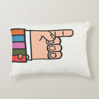 Almohada Retro Brillante Mano Señalando Divertida
