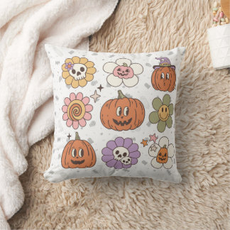 Almohada Retro Calabaza Temporada de Otoño, Decora