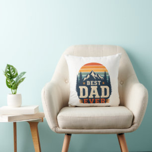 Almohada Retro de Montaña 'Mejor Papá del Mundo'