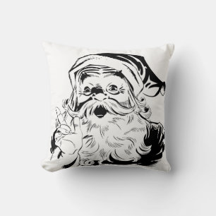 Almohada retro de Papá Noel