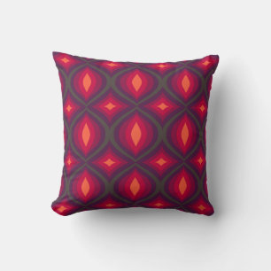 almohada retro decorativa estilo años 70 y 60