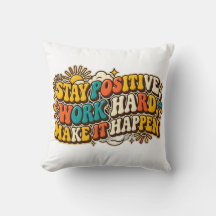 Almohada Retro Mantén la Positividad