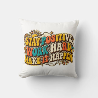 Almohada Retro Mantén la Positividad