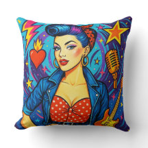Almohada Retro Rockabilly