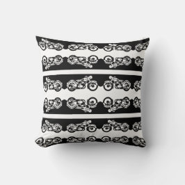 Almohada reversible con patrón de motocicleta de c