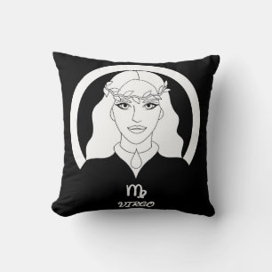 Almohada reversible con silueta de Virgo