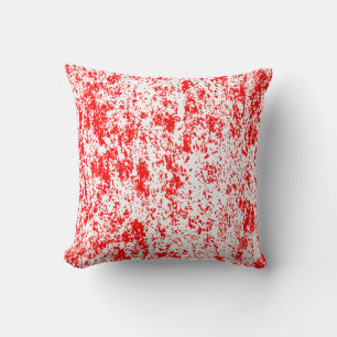 Almohada reversible con textura roja y blanca