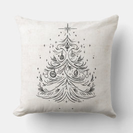 Almohada reversible de árbol y festividad estelar