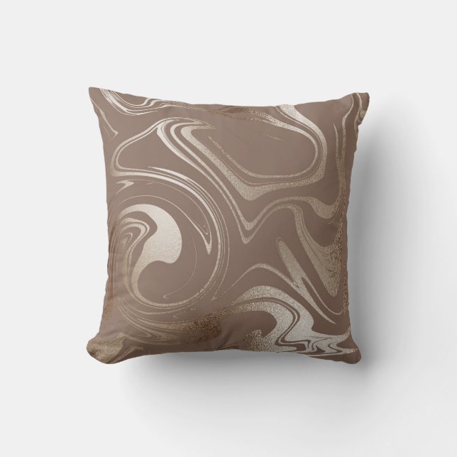 Almohada reversible de bronce/oro/Swift (Anverso)