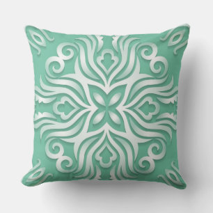 Almohada reversible de diseñador con diseño de men
