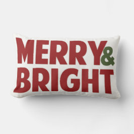 Almohada reversible de fiesta Merry and Bright Hol
