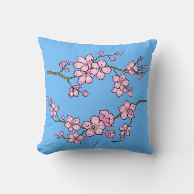 Almohada reversible de flor de cerezo (Anverso)