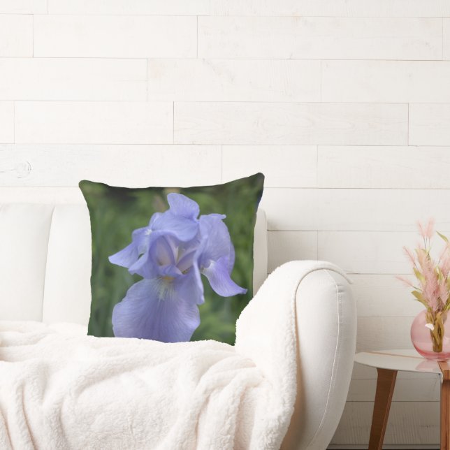 Almohada reversible de irises pervinca (Sofá)