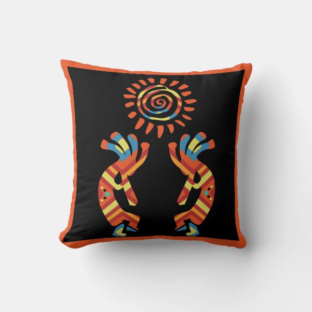 Almohada reversible de Kokopelli (Anverso)