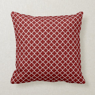 Almohada reversible de la decoración del rojo de