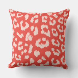 Almohada reversible de la impresión del leopardo